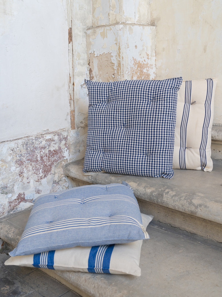 Coussin de chaise rond Datara Ivoire - Déco textile - Eminza