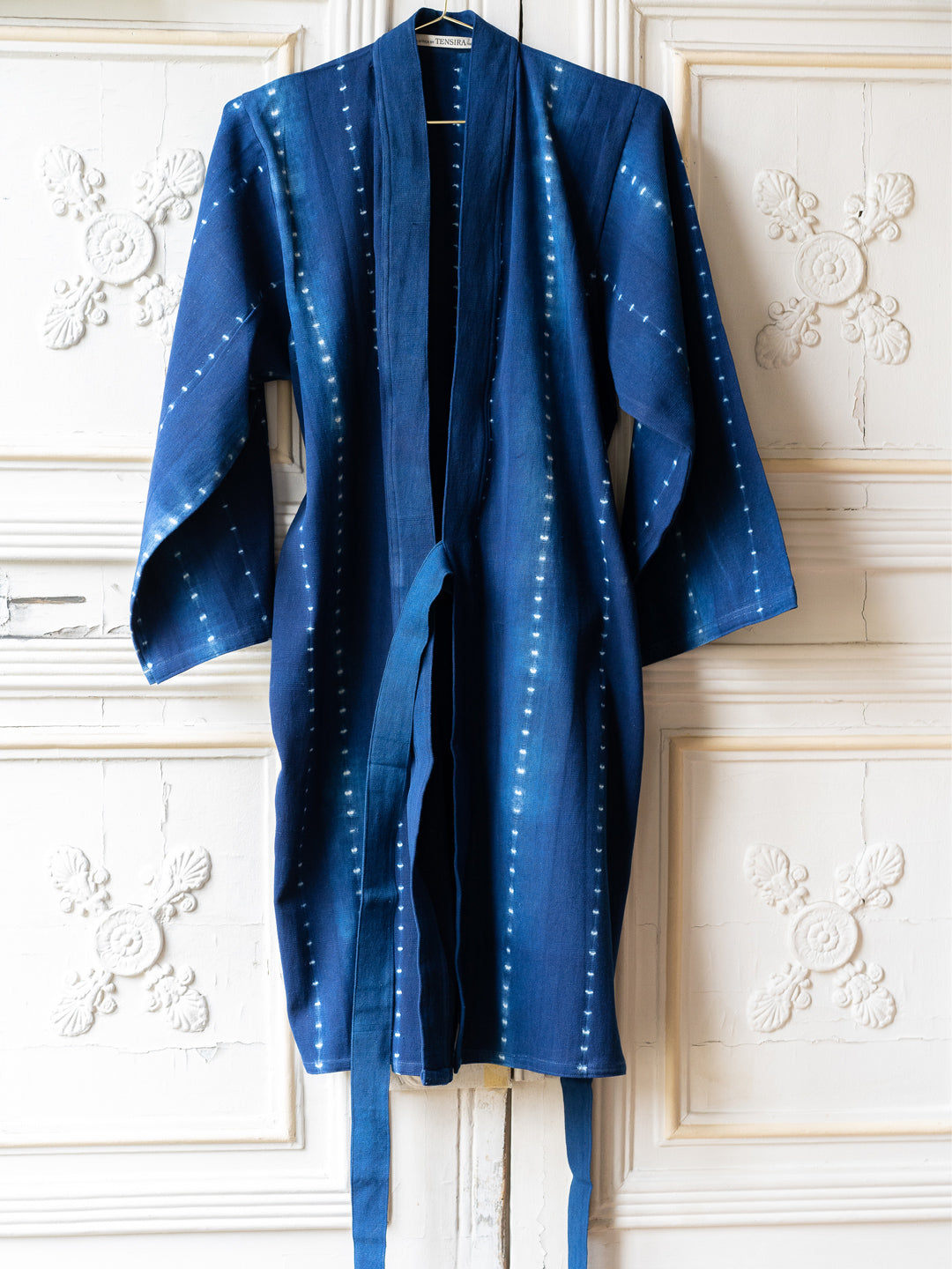 Kimono Tensira teint 100% la à main coton