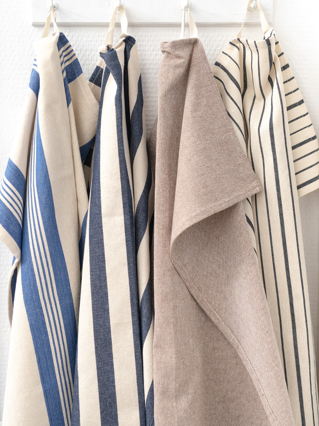 Striped Japanese Linen Kitchen Towels